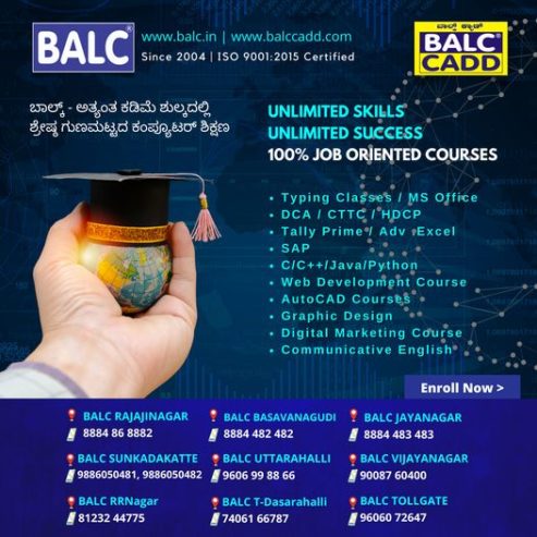 Best Computer Training Centre – BALC Uttarahalli, Bangalore