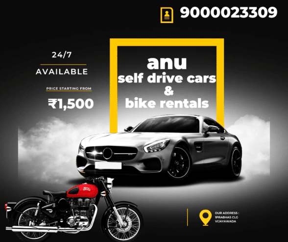 Anu Self Drive Cars and Bike Rentals Vijayawada