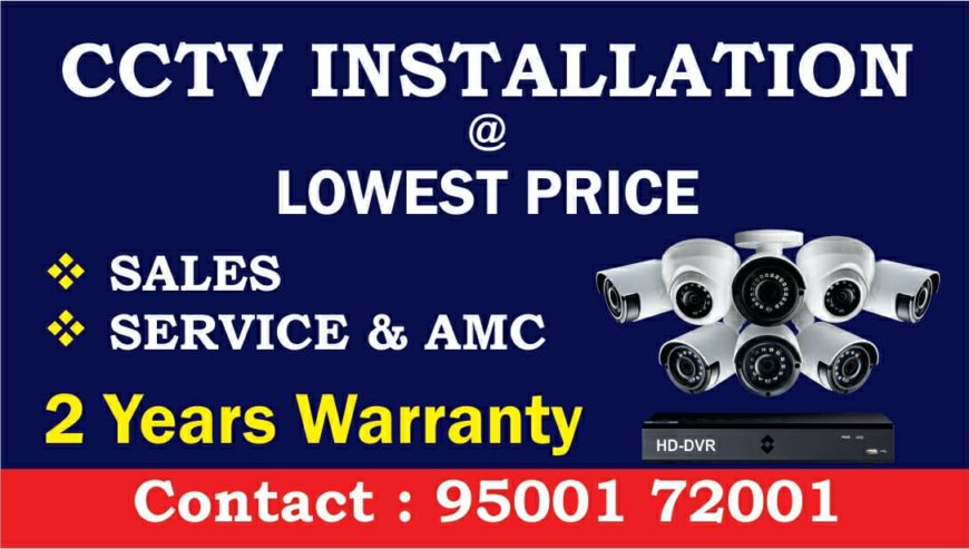 CCTV Installation, Services and AMC in Mambalam, Chennai