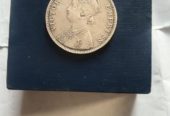 British Victoria One Rupee Silver Coin 1883