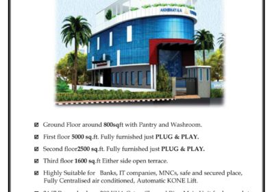 Ultra Modern Office Premises For Rent – Neelankarai, Chennai