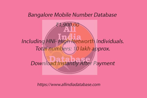 Bangalore Mobile Number Database – India Databse