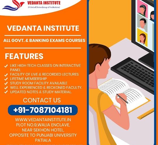Vedanta Institute – SSC Coaching/CDS Coaching/Bank Coaching