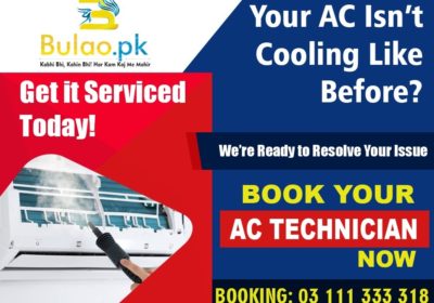 Professional & Experienced Certified AC Technician Now in Karachi with Bulao PK