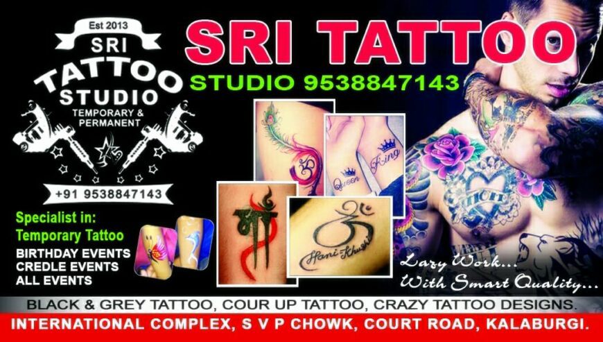 Best Tattoo Shop in Gulbarga | SRI TATTOO STUDIO