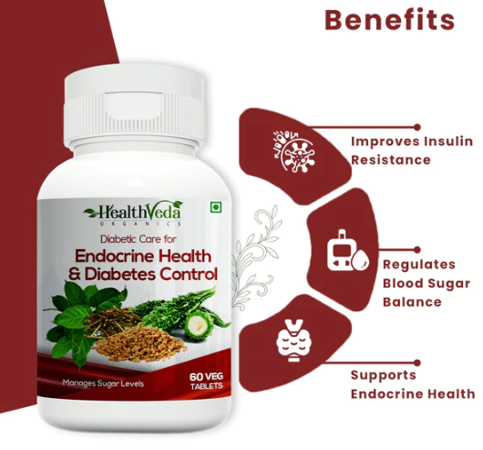 Health Veda Organics Diabetic Care Supplements | Manages Blood Sugar