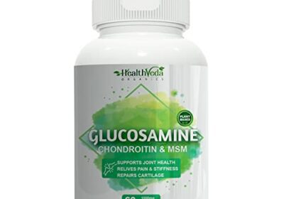 Health Veda Organics Glucosamine Chondroitin Tablets MSM For Healthy Bones & Joints