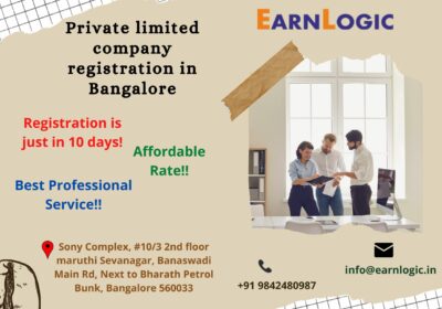 Private Limited Company Registration in Bangalore | Earnlogic