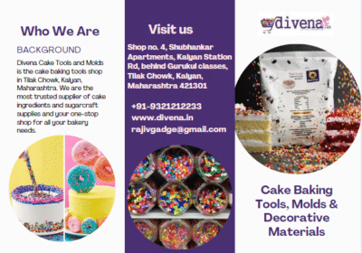 Buy Cake Decoration Material in Kalyan, Maharashtra | Divena Cake