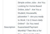 Jobs & Employment | Home Based Online Jobs