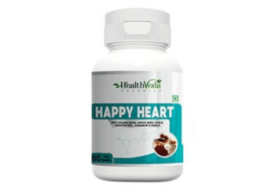 Buy Health Veda Organics Happy Heart Tablets For Maintains Blood Pressure