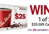 Get a $500 Gift Card For Tim Hortons