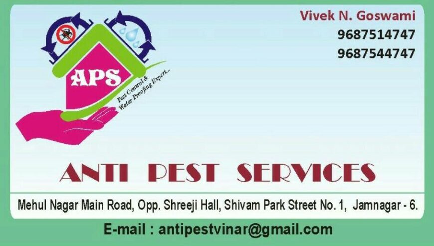Best Pest Control Service in Jamnagar, GJ | Anti Pest control Services