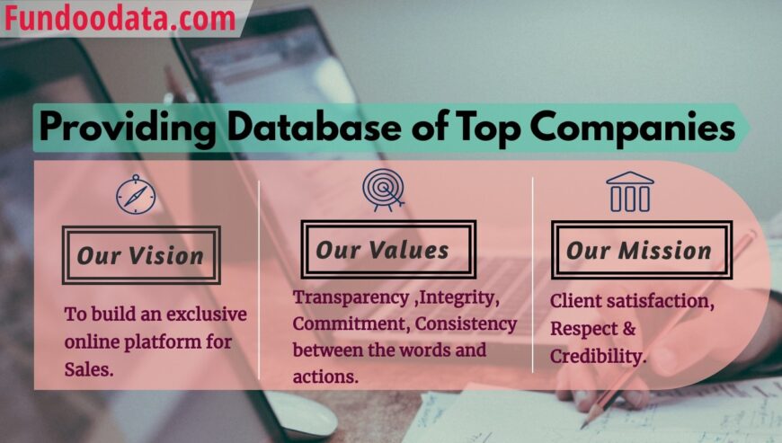 Best Online Platform For Providing Database of Top Companies in India | Fundoodata.com