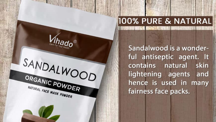 Buy Sandalwood Chandan Face Powder For Facial and Skin Care | Vihado
