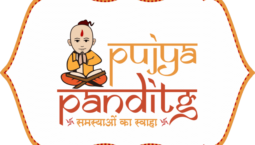 Pandit ji astrology vector mascot logo template