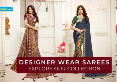 Designer Wear Sarees Wholesale Dealer in Surat, GJ | Bapa Sitaram Prints