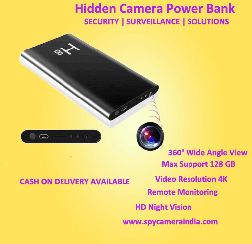 Buy Live Charger Hidden Camera Power Bank with Best Price Online | Spy Camera India