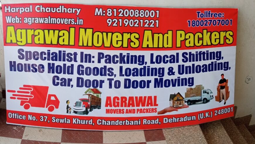 Best Packers and Movers Services in Dehradun | Agarwal Packers and Movers