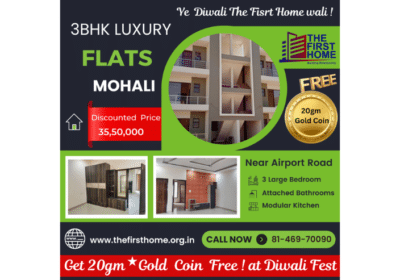 Buy Semi Furnished 3BHK Flat in Sector-124, Mohali, Punjab