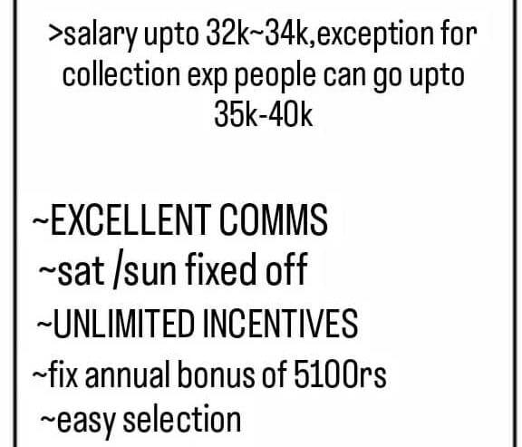 Urgent Require Candidate For Back Office and Collection Jobs in Vashi, Mumbai