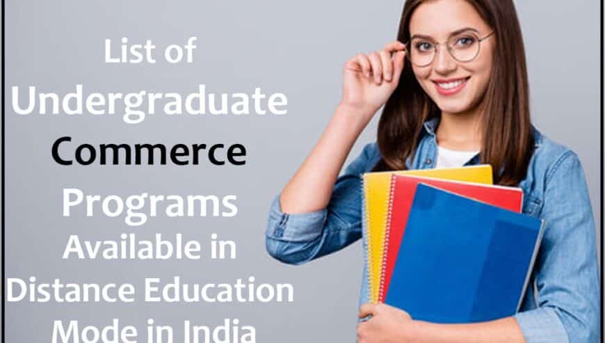 List of Undergraduate Commerce Programs Available in Distance Education | SPIMS