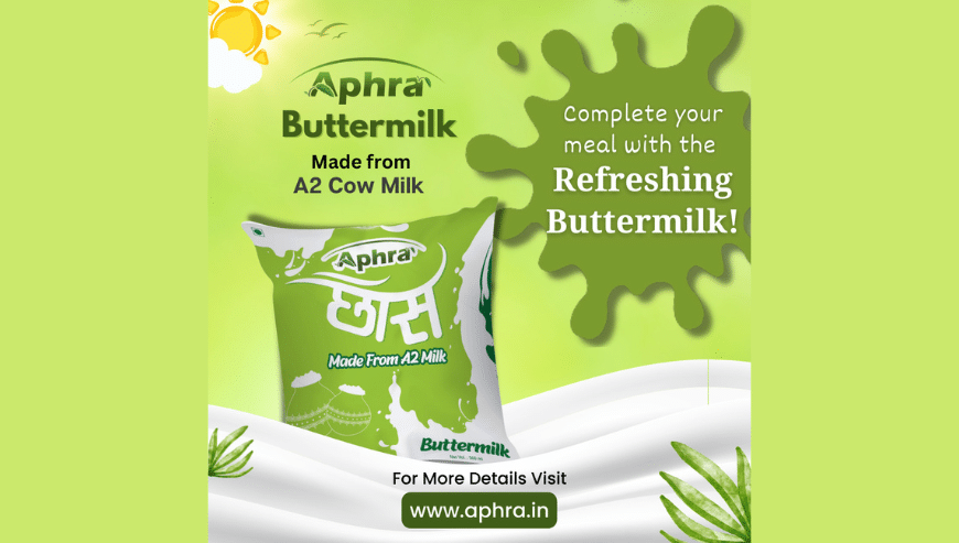 Buy 100% Natural Butter Milk Obtained From A2 Milk | Aphra