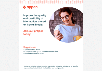 Appen is Looking For Social Media Evaluators in Colombia