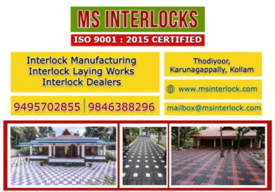Best Interlock Brick Paving Works in Kollam, Kerala | MS Interlocks