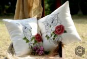 Buy Hand Embroidered Cushion Covers Online in India at BayaRoost.com