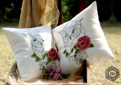 Buy Best Hand Embroidered Cushion Covers Online | BayaRoost.com