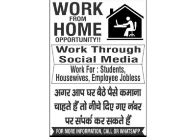 Work From Home Opportunity – Work Through Social Media