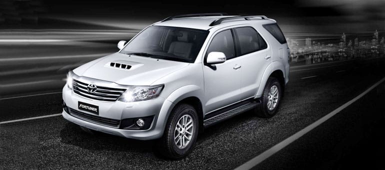 Fortuner Car Rental Services in Bangalore | S.V. Cabs
