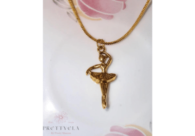 Buy Gold Ballerina Necklace Online | RIANSH