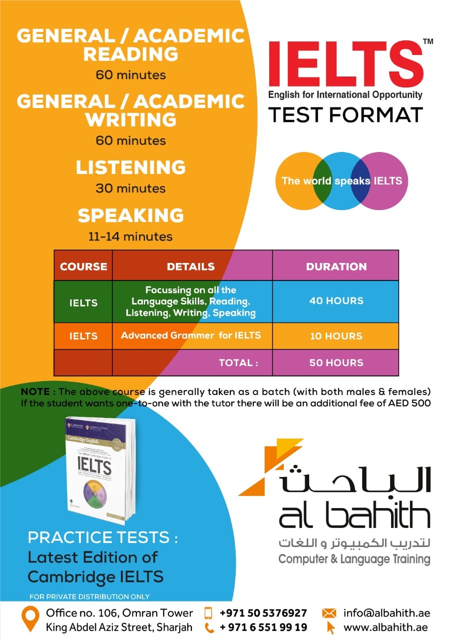 IELTS, OET, PTE, TOEFL, SAT, GRE, GMAT Training