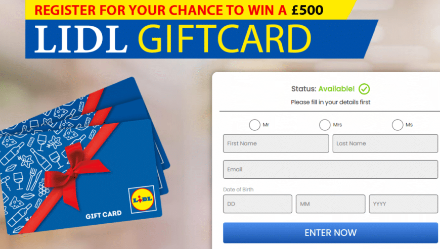 Win £500 LIDL Gift Card