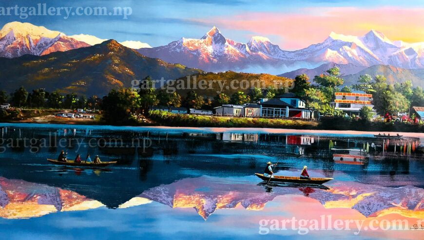 Buy Pokhara Nepal Handmade Painting