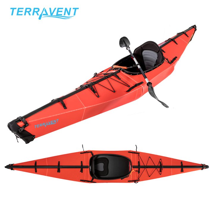Buy Foldable Terravent K1 Red Portable Kayak 