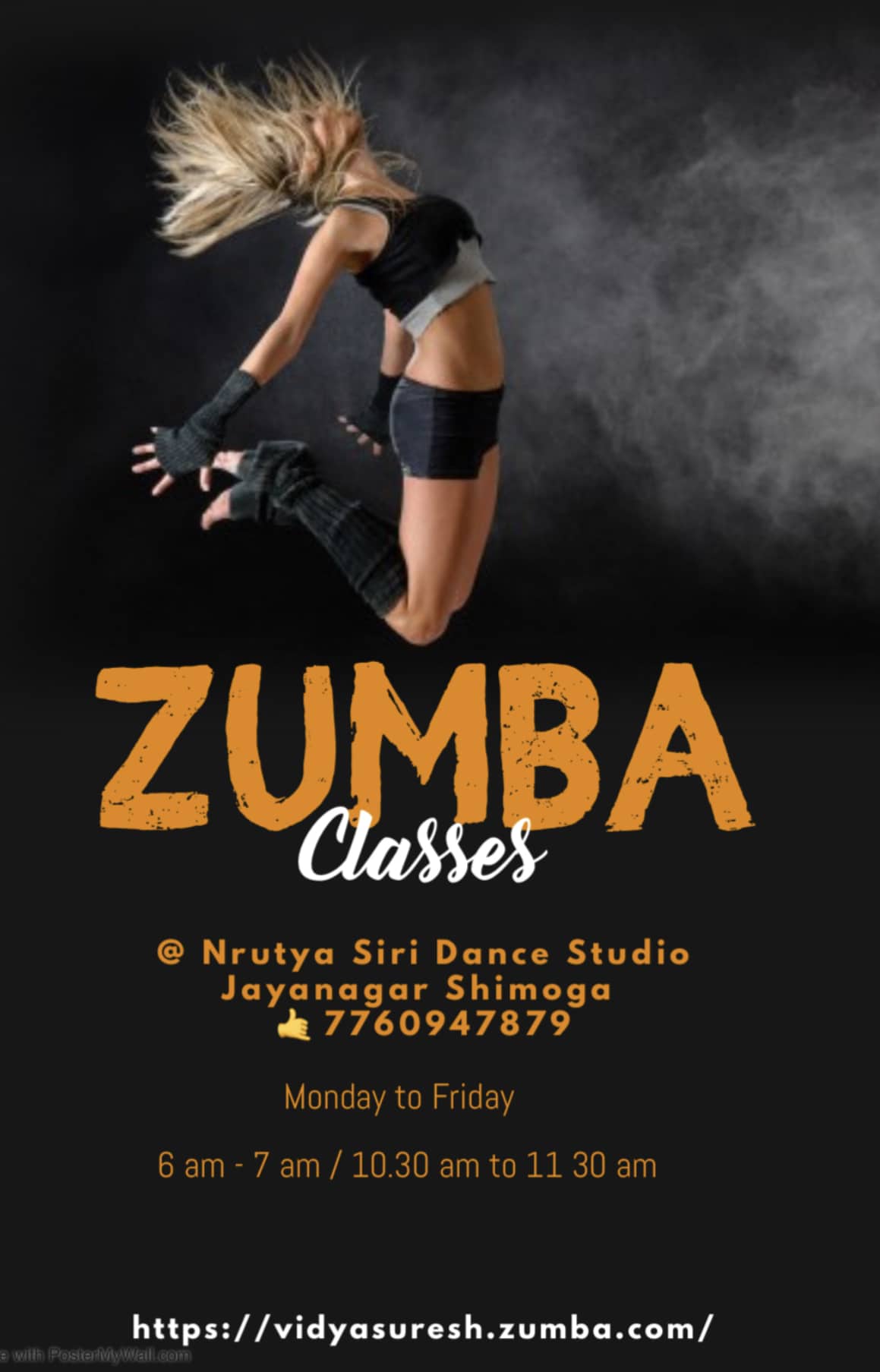 Zumba® Fitness Classes in Shivamogga by Vidya Suresh. Nrutya Siri Dance Studio, Jayanagar, Shimoga