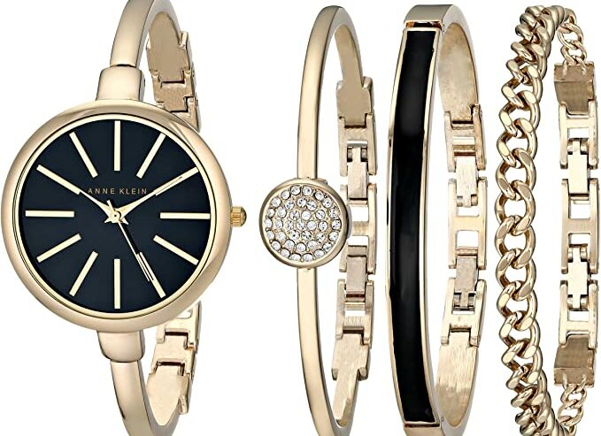 Anne Klein Women’s Bangle Watch & Bracelet Set