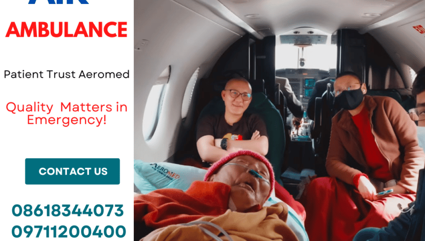 Aeromed Air Ambulance Service in Guwahati
