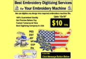 Best Embroidery Digitizing & Vector Art Services