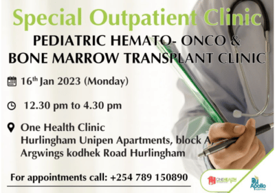 Pediatric Hematology, Oncology & Bone Marrow Transplant Clinic in Kenya