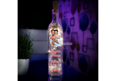 Romantic Personalised LED Bottle Lamp