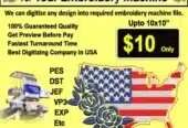 Best Embroidery Digitizing & Vector Art Services