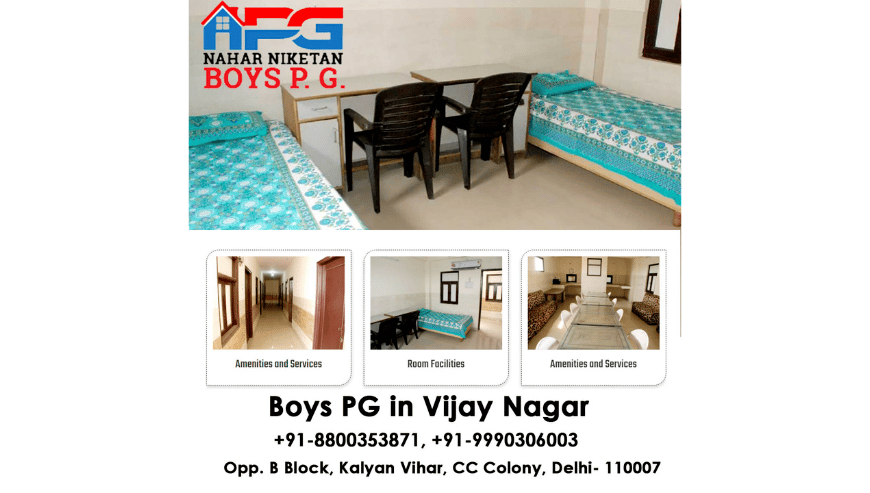 Boys Hostel in Vijay Nagar, Delhi