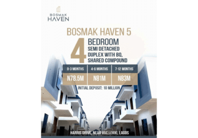5Bedroom Detached Home in Lekki – Bosmak Haven Estate