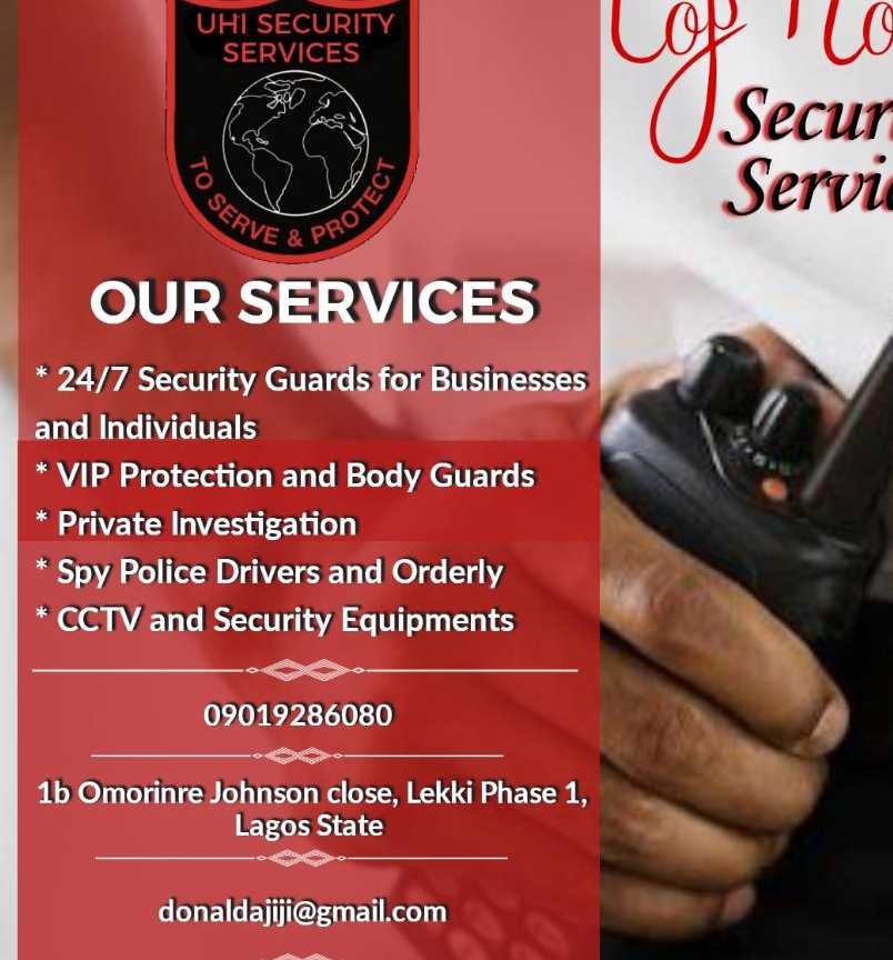 Provision of Security Guards in Lagos, Nigeria | UHI Security Services
