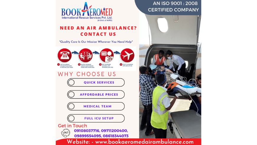 Book Aeromed Air Ambulance Service in Bangalore & Get All The Medical Advantages