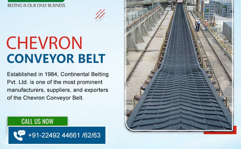 Chevron Conveyor Belt Suppliers in India | Continental Belting